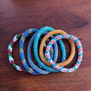 Colorful Beaded Bracelets Set